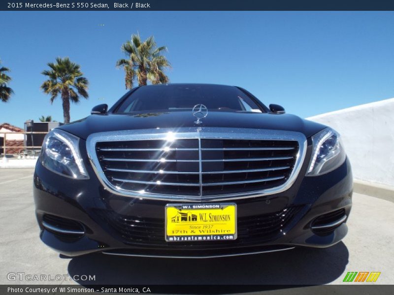 Black / Black 2015 Mercedes-Benz S 550 Sedan