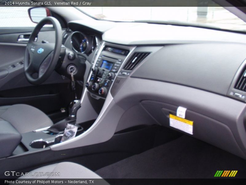 Venetian Red / Gray 2014 Hyundai Sonata GLS