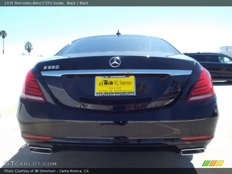 Black / Black 2015 Mercedes-Benz S 550 Sedan