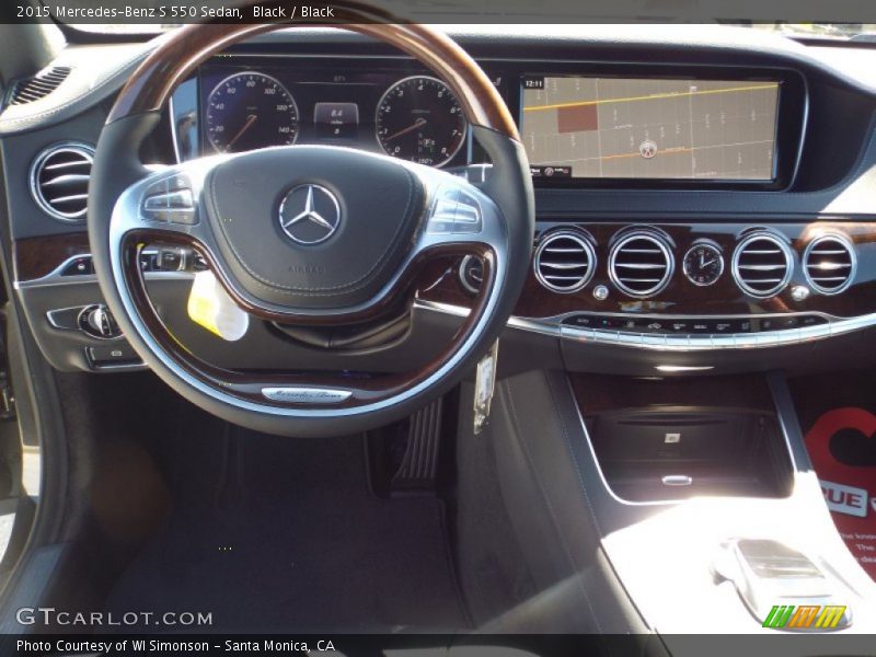 Black / Black 2015 Mercedes-Benz S 550 Sedan