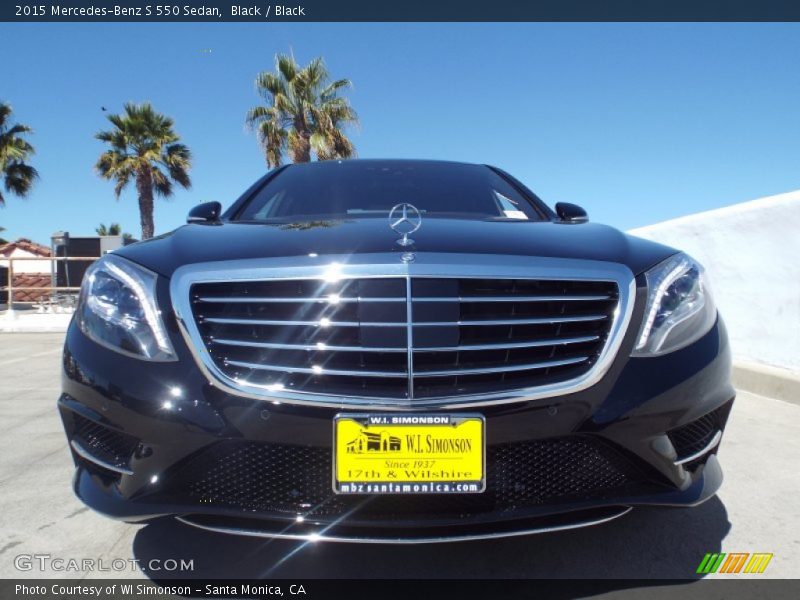 Black / Black 2015 Mercedes-Benz S 550 Sedan
