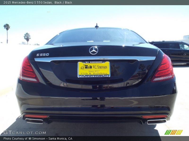 Black / Black 2015 Mercedes-Benz S 550 Sedan