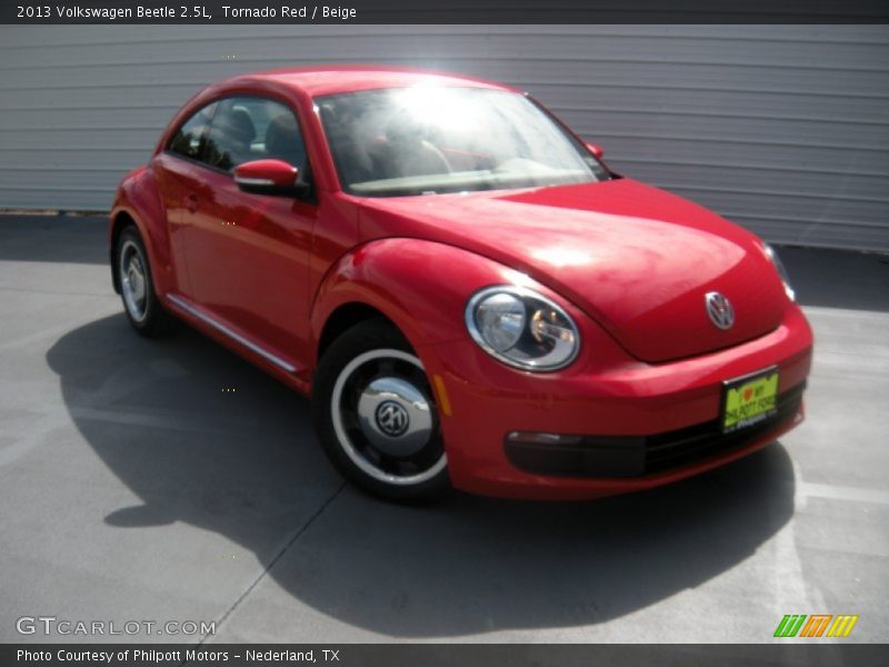 Tornado Red / Beige 2013 Volkswagen Beetle 2.5L