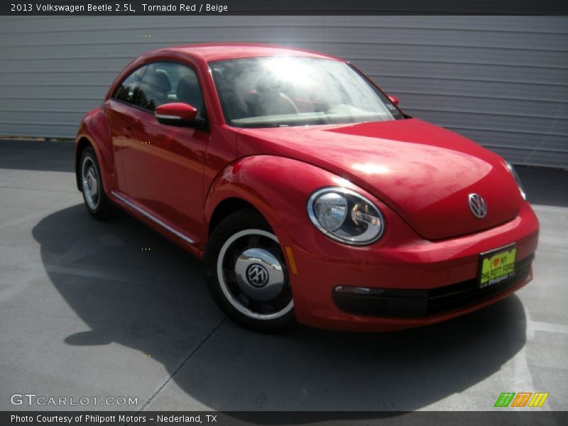 Tornado Red / Beige 2013 Volkswagen Beetle 2.5L