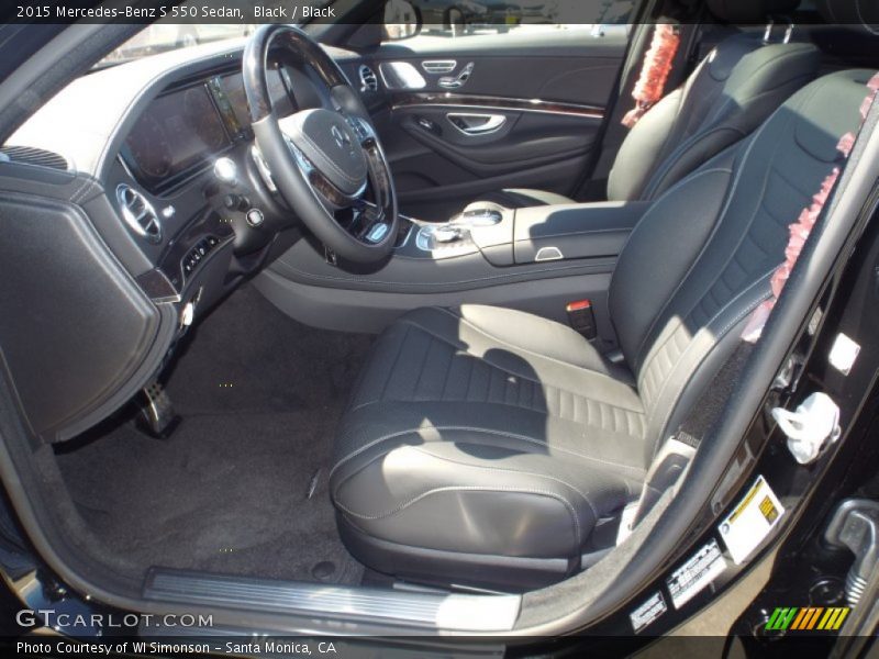 Black / Black 2015 Mercedes-Benz S 550 Sedan