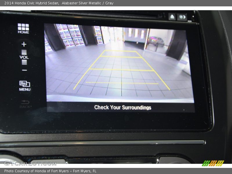 Alabaster Silver Metallic / Gray 2014 Honda Civic Hybrid Sedan