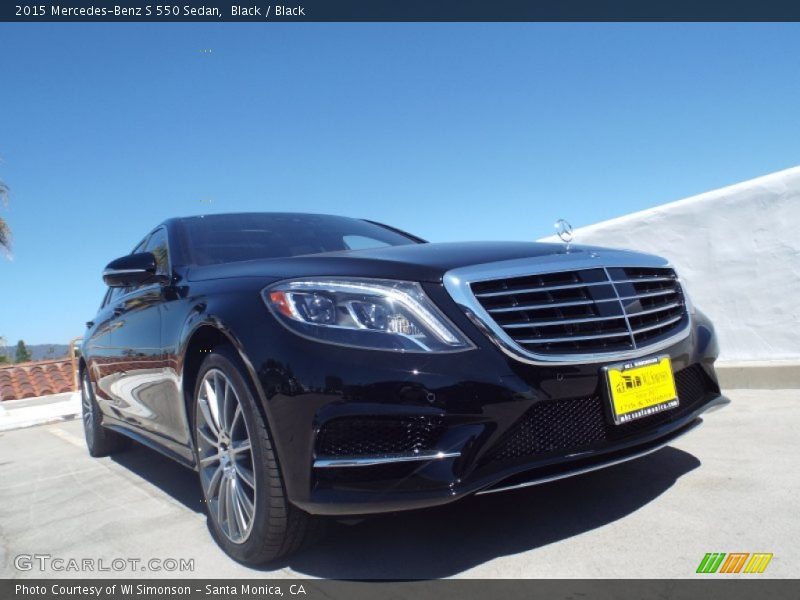 Black / Black 2015 Mercedes-Benz S 550 Sedan