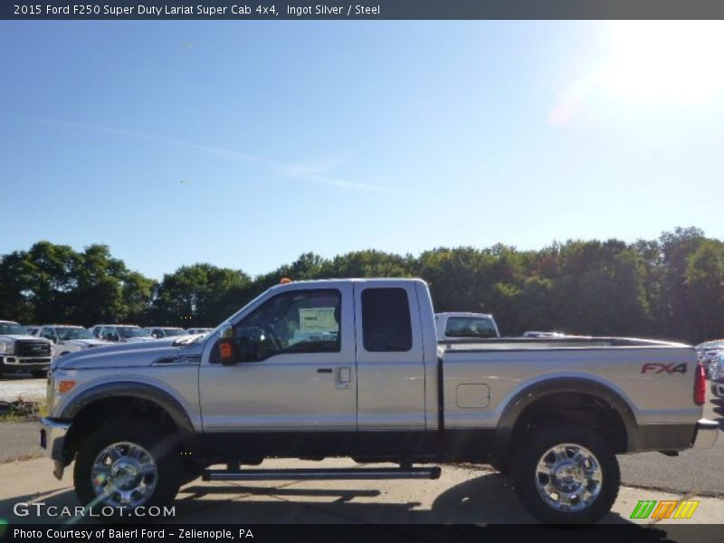 Ingot Silver / Steel 2015 Ford F250 Super Duty Lariat Super Cab 4x4