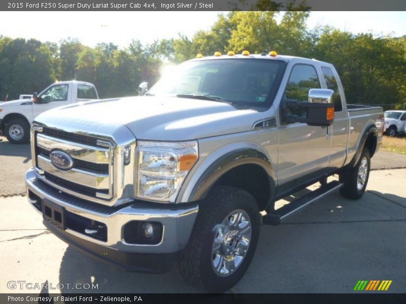 Ingot Silver / Steel 2015 Ford F250 Super Duty Lariat Super Cab 4x4