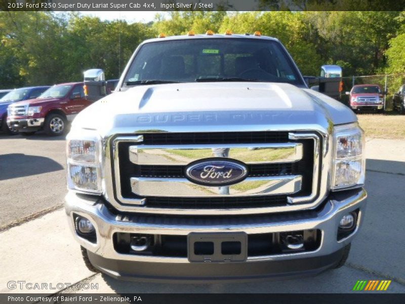 Ingot Silver / Steel 2015 Ford F250 Super Duty Lariat Super Cab 4x4