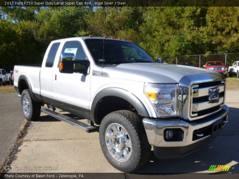 Ingot Silver / Steel 2015 Ford F250 Super Duty Lariat Super Cab 4x4