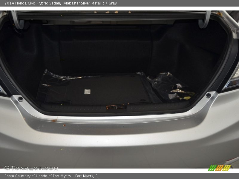 Alabaster Silver Metallic / Gray 2014 Honda Civic Hybrid Sedan