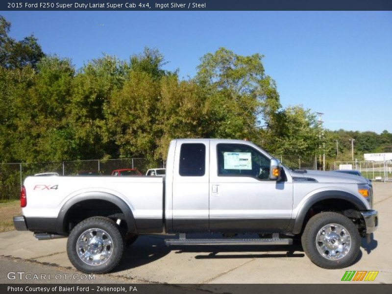 Ingot Silver / Steel 2015 Ford F250 Super Duty Lariat Super Cab 4x4