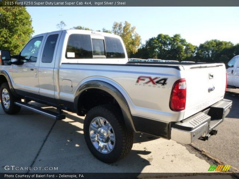 Ingot Silver / Steel 2015 Ford F250 Super Duty Lariat Super Cab 4x4