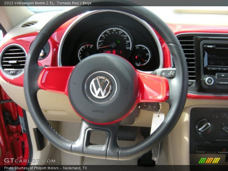 Tornado Red / Beige 2013 Volkswagen Beetle 2.5L