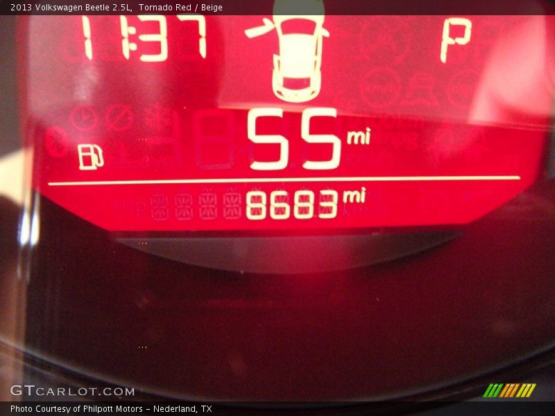 Tornado Red / Beige 2013 Volkswagen Beetle 2.5L