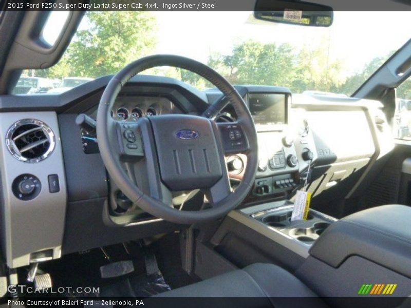 Ingot Silver / Steel 2015 Ford F250 Super Duty Lariat Super Cab 4x4