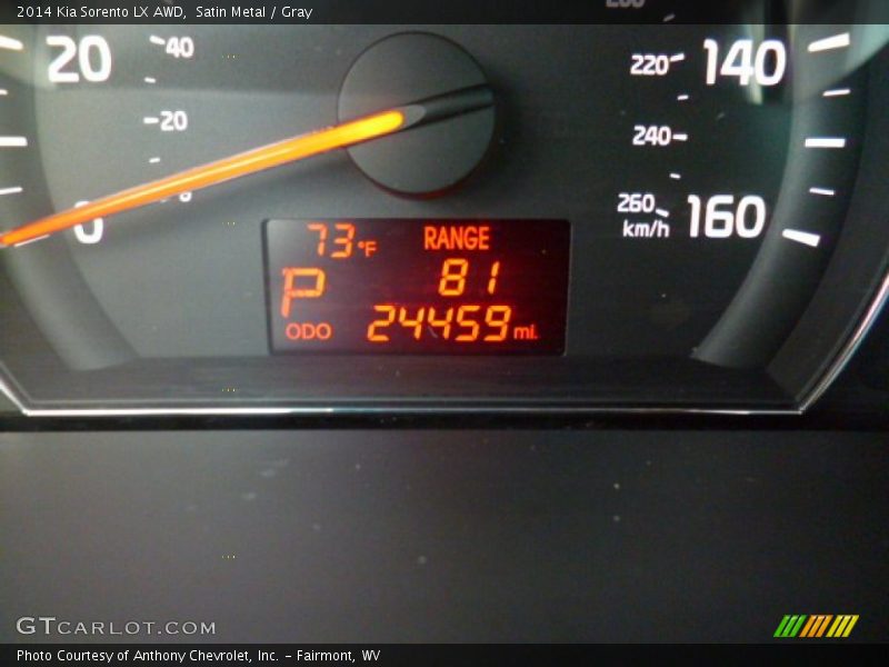 Satin Metal / Gray 2014 Kia Sorento LX AWD