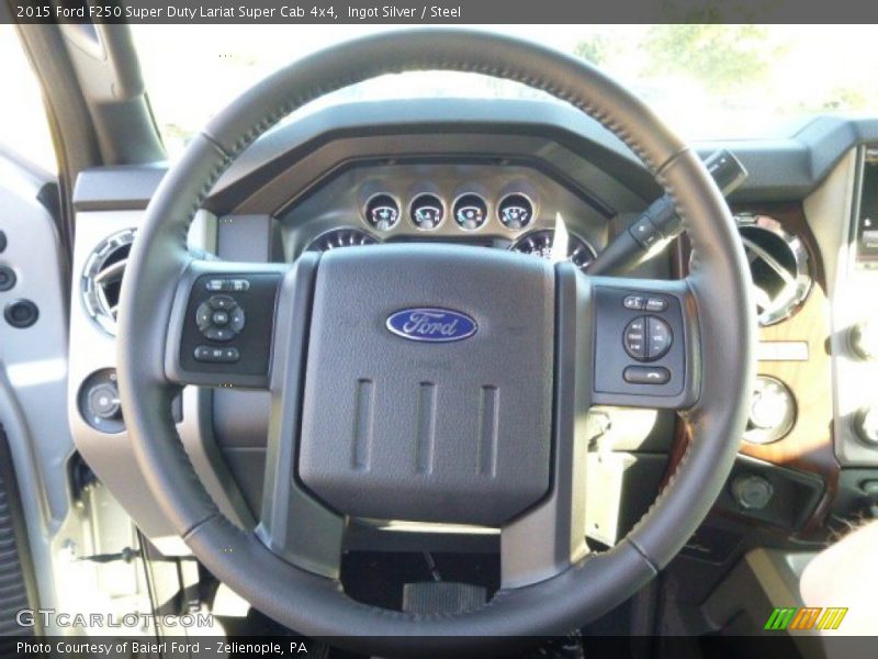 Ingot Silver / Steel 2015 Ford F250 Super Duty Lariat Super Cab 4x4