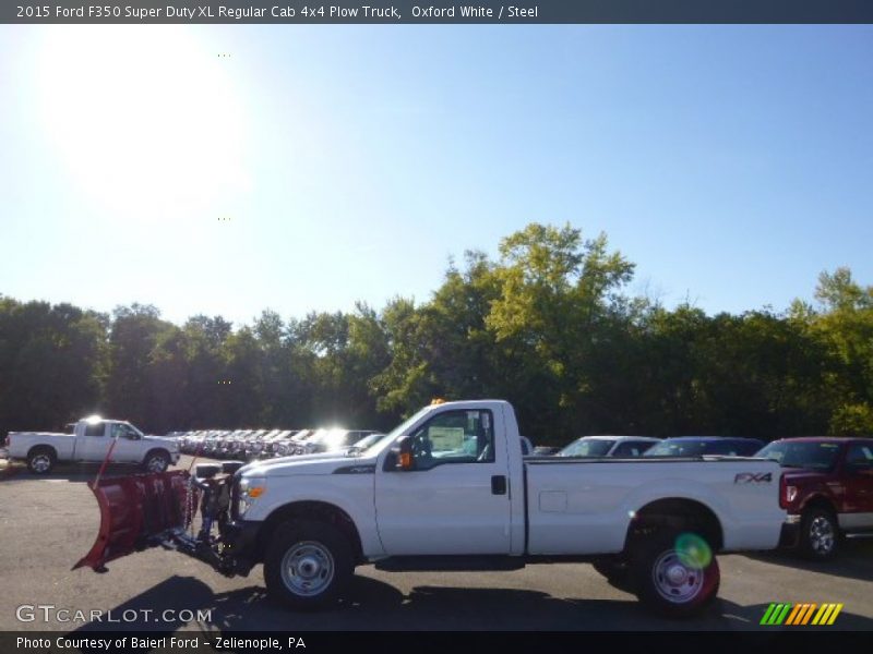 Oxford White / Steel 2015 Ford F350 Super Duty XL Regular Cab 4x4 Plow Truck