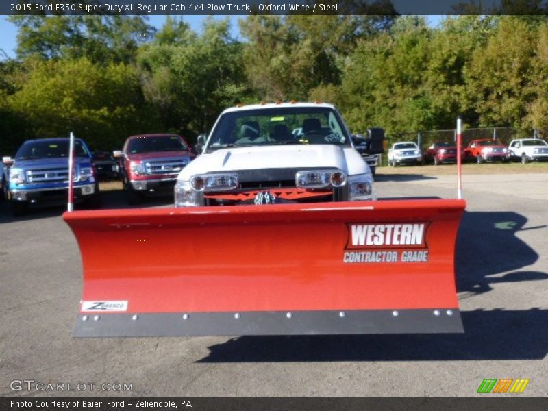Oxford White / Steel 2015 Ford F350 Super Duty XL Regular Cab 4x4 Plow Truck