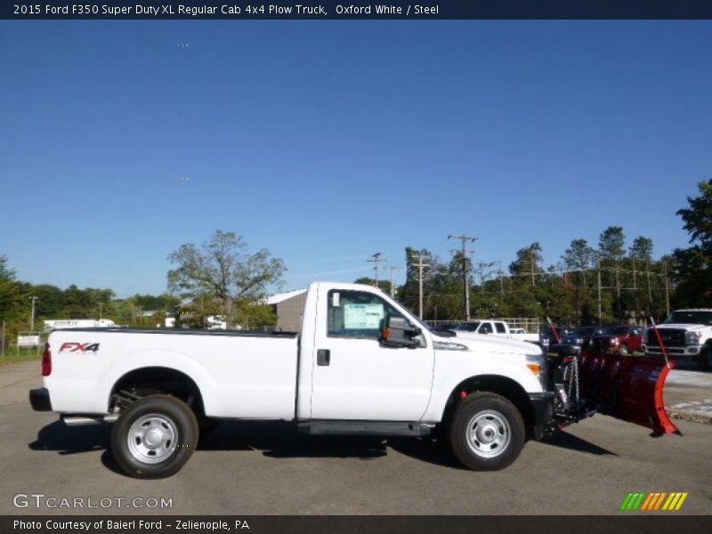  2015 F350 Super Duty XL Regular Cab 4x4 Plow Truck Oxford White