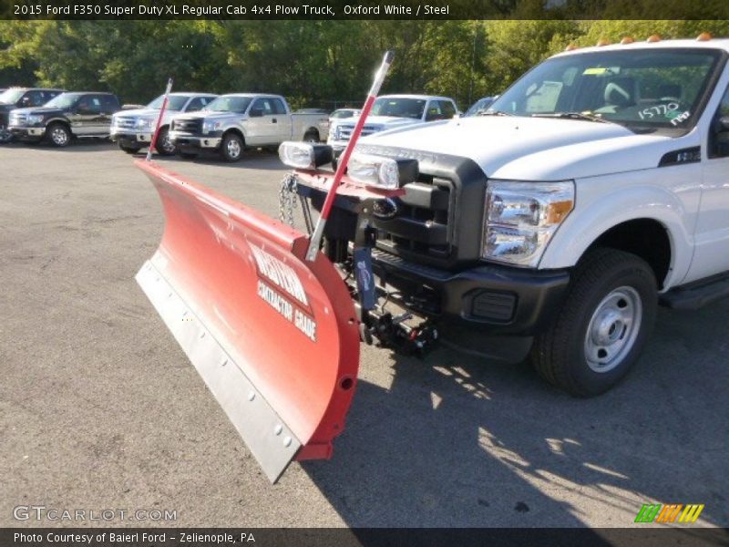 Oxford White / Steel 2015 Ford F350 Super Duty XL Regular Cab 4x4 Plow Truck