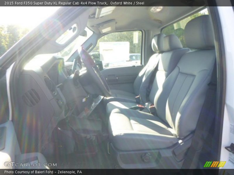 Oxford White / Steel 2015 Ford F350 Super Duty XL Regular Cab 4x4 Plow Truck