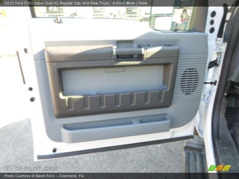 Oxford White / Steel 2015 Ford F350 Super Duty XL Regular Cab 4x4 Plow Truck