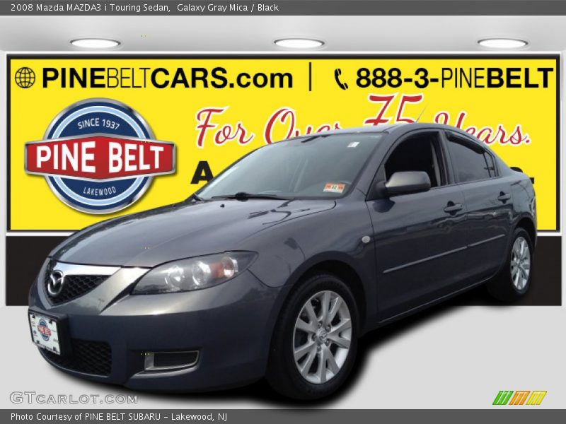 Galaxy Gray Mica / Black 2008 Mazda MAZDA3 i Touring Sedan