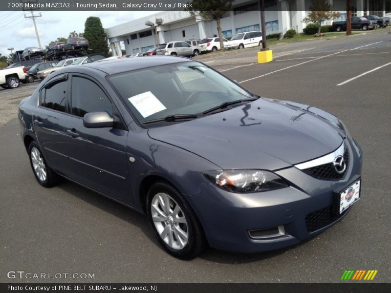 Galaxy Gray Mica / Black 2008 Mazda MAZDA3 i Touring Sedan