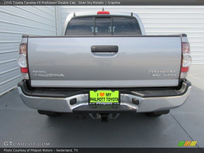 Silver Sky Metallic / Graphite 2015 Toyota Tacoma V6 PreRunner Double Cab