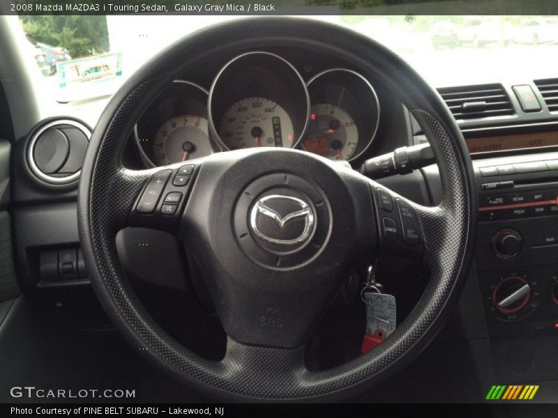 Galaxy Gray Mica / Black 2008 Mazda MAZDA3 i Touring Sedan