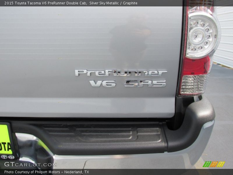 Silver Sky Metallic / Graphite 2015 Toyota Tacoma V6 PreRunner Double Cab