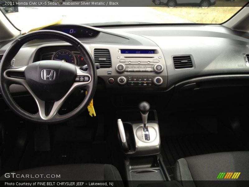 Alabaster Silver Metallic / Black 2011 Honda Civic LX-S Sedan