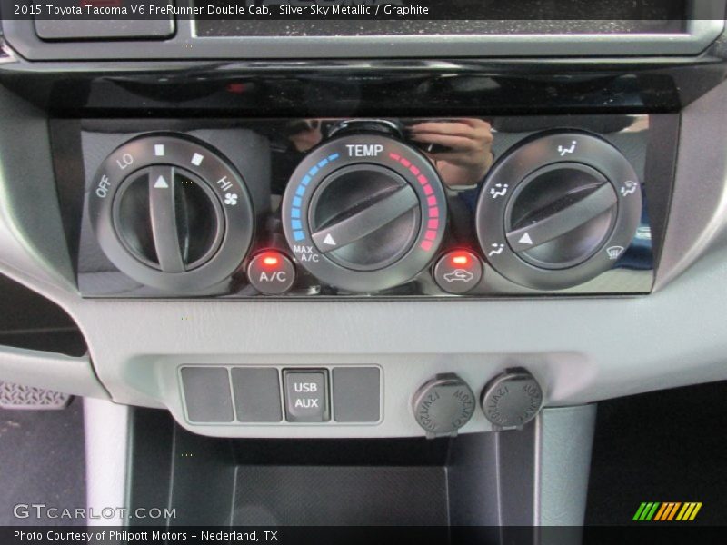 Silver Sky Metallic / Graphite 2015 Toyota Tacoma V6 PreRunner Double Cab