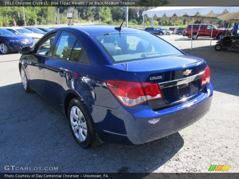 Blue Topaz Metallic / Jet Black/Medium Titanium 2013 Chevrolet Cruze LS