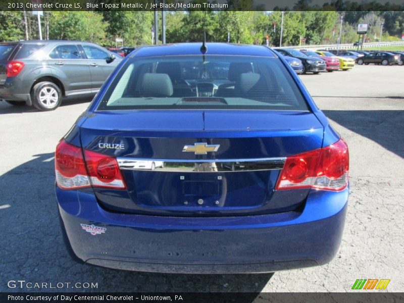 Blue Topaz Metallic / Jet Black/Medium Titanium 2013 Chevrolet Cruze LS