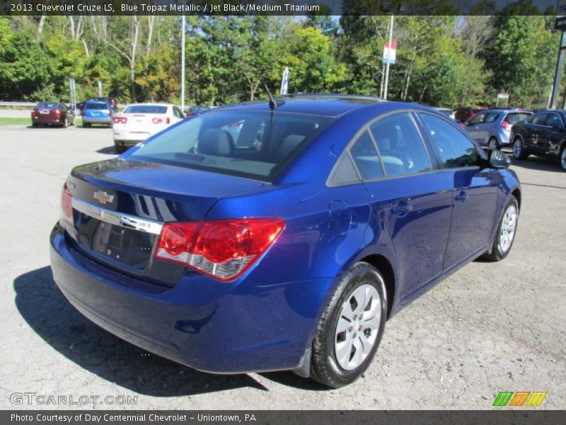 Blue Topaz Metallic / Jet Black/Medium Titanium 2013 Chevrolet Cruze LS