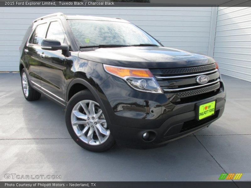 Tuxedo Black / Charcoal Black 2015 Ford Explorer Limited