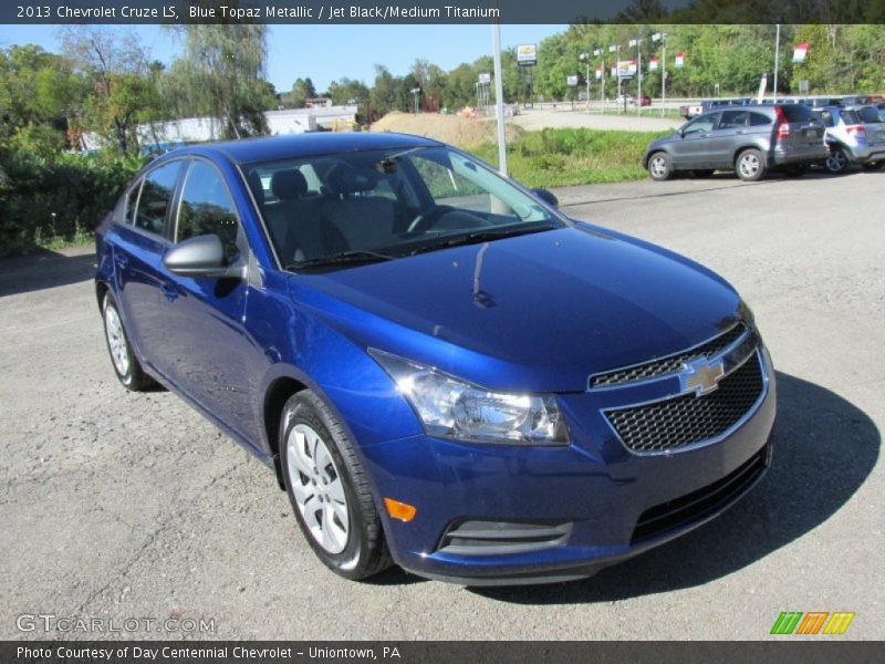 Blue Topaz Metallic / Jet Black/Medium Titanium 2013 Chevrolet Cruze LS