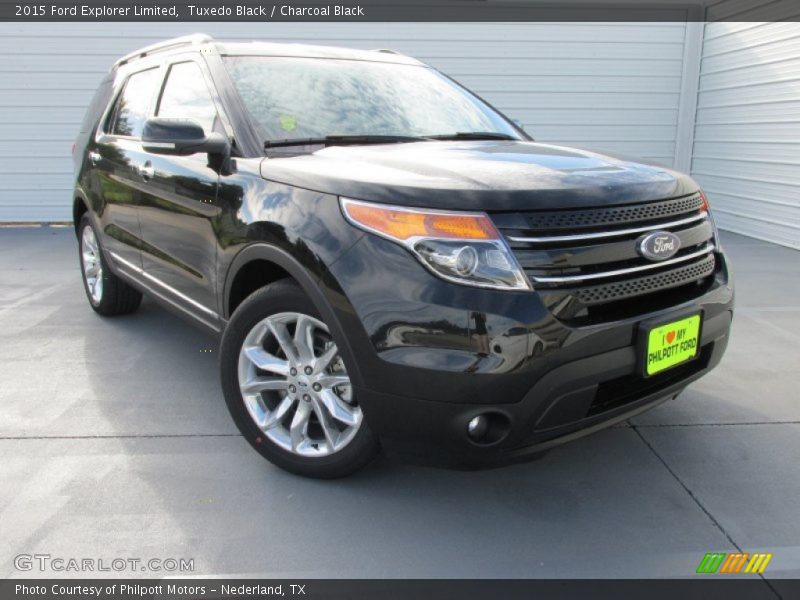 Tuxedo Black / Charcoal Black 2015 Ford Explorer Limited