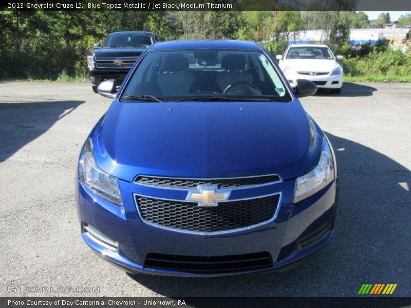 Blue Topaz Metallic / Jet Black/Medium Titanium 2013 Chevrolet Cruze LS