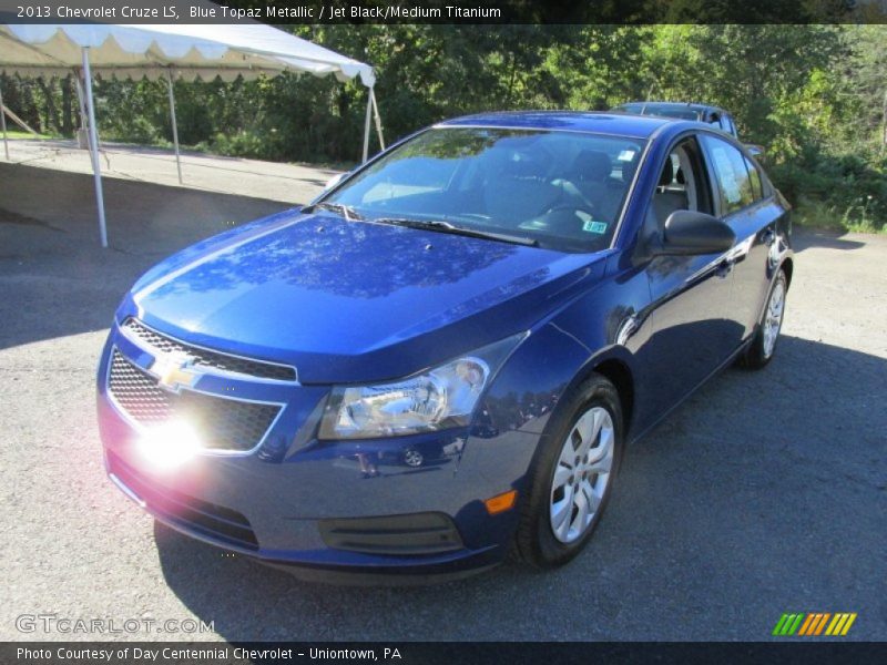 Blue Topaz Metallic / Jet Black/Medium Titanium 2013 Chevrolet Cruze LS