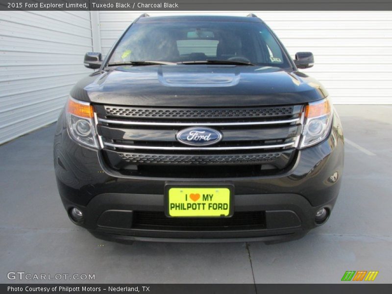 Tuxedo Black / Charcoal Black 2015 Ford Explorer Limited