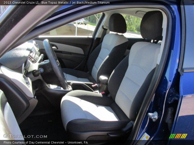 Blue Topaz Metallic / Jet Black/Medium Titanium 2013 Chevrolet Cruze LS