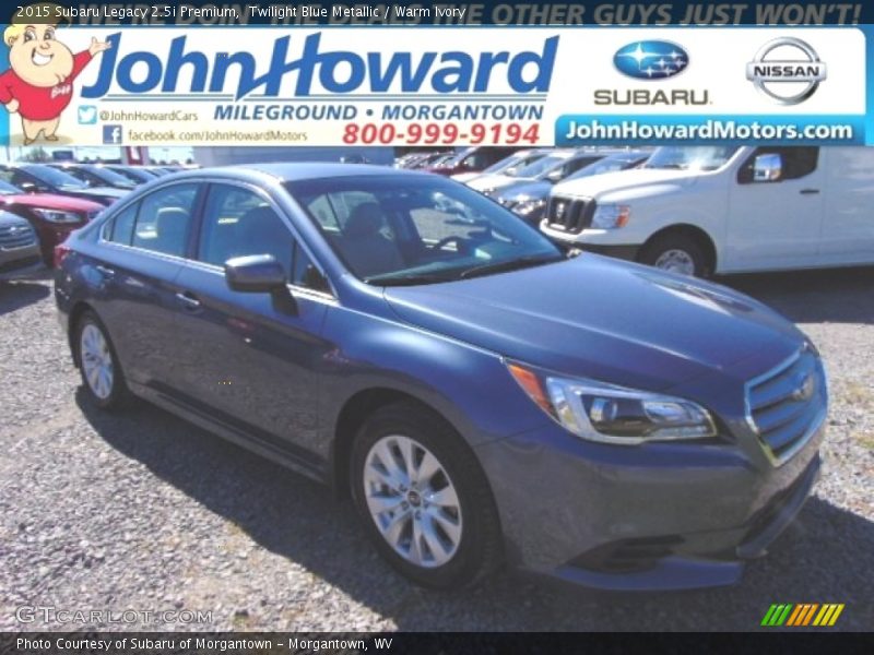 Twilight Blue Metallic / Warm Ivory 2015 Subaru Legacy 2.5i Premium