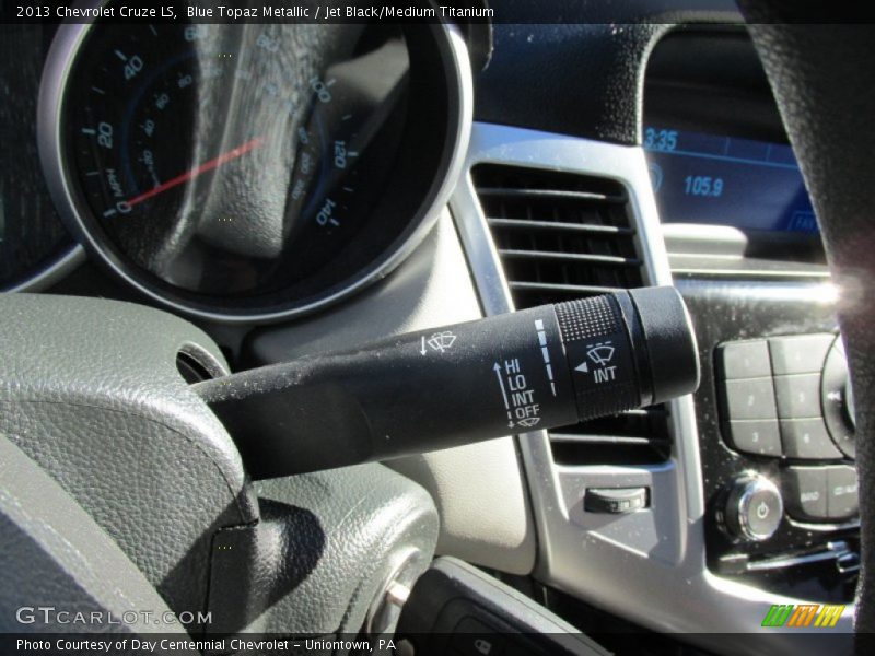 Blue Topaz Metallic / Jet Black/Medium Titanium 2013 Chevrolet Cruze LS