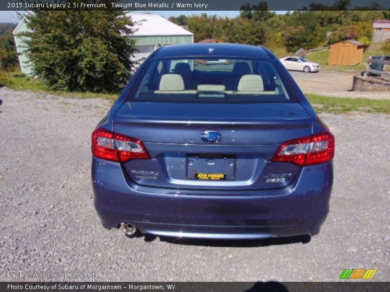 Twilight Blue Metallic / Warm Ivory 2015 Subaru Legacy 2.5i Premium