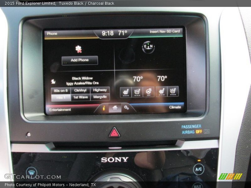 Tuxedo Black / Charcoal Black 2015 Ford Explorer Limited